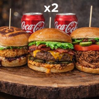2ХБУРГЕРА=2КОКА КОЛА КЕН БЕЗПЛАТНО  (БУРГЕР С ДЪРПАНО СВИНСКО)