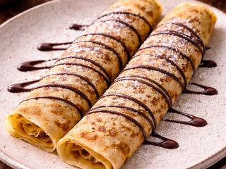 Домашни палачинки с банан и Нутела