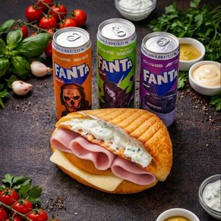 Джоб с шунка + Фанта