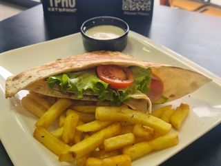 Тост в питка от лаваж