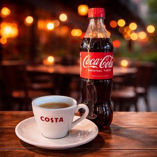 Costa 100% arabica + Coca Cola 0.500