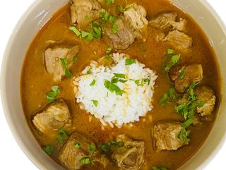 Винен кебап с топка бял ориз (350 гр)