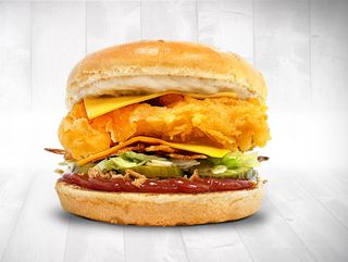 Гранд бургер с риба