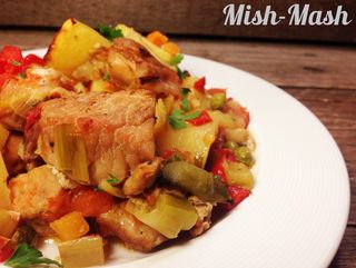 Свинско със зеленчуци