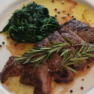 Рибай стек Black Angus с аспержи - 500 гр.