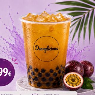 Passion fruit bubble tea