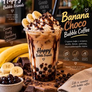 Banana Choco Bubble Coffee М размер