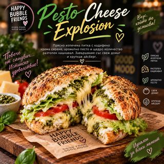 Pesto Cheese Explosion,