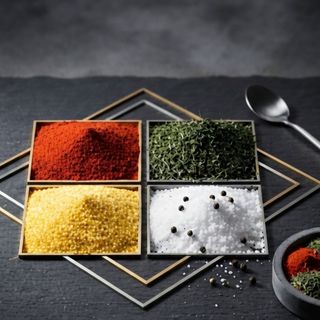Салата айсберг с пиле, шарена киноа, чушки, морков, чери домати и царевица