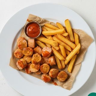 Saucisse grillé+ patate frit