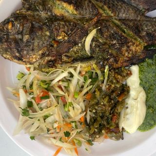 Poisson carpe braisé