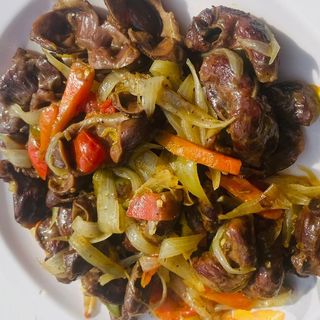 Gésier de poulet sauté