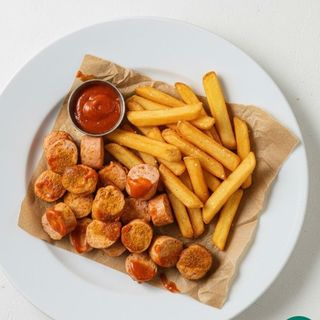 Saucisse grillé+ frite