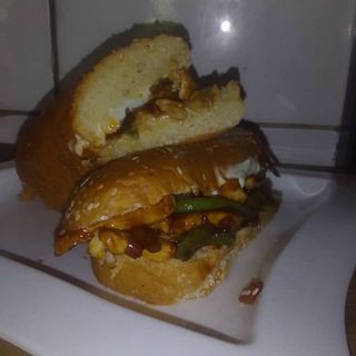 Sandwich fajitas au poulet