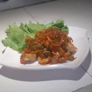 Sauté de crevettes