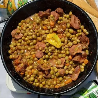 Petit pois aux gésiers
