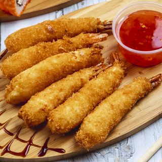 Lot de 5 Crevettes Panées Tempura Croustillantes