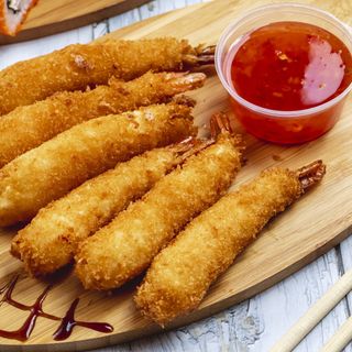 Lot de 10 Crevettes Panées Tempura Croustillantes