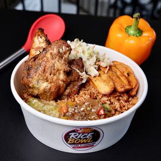 Riz Jollof 1/4 Poulet Braisé