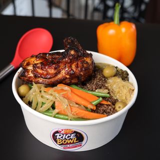 Riz Noire 1/4 Poulet Braisé