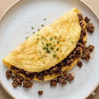 Omelette Viande