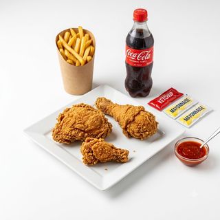 Menu Poulet Pané