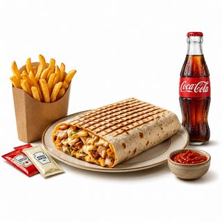 Menu French Tacos kebab à la viande de boeuf