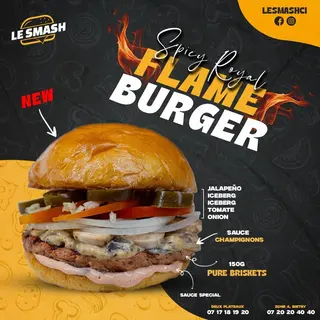 SPICY ROYAL FLAME BURGER