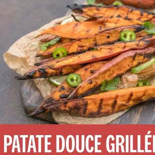 Patate douce grillé+ 1 oeuf dur