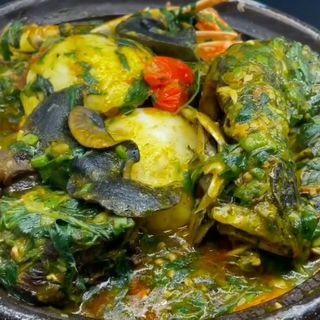 Sauce Cloala + Foutou Igname