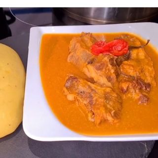 Sauce gnangnan queue de boeuf locale