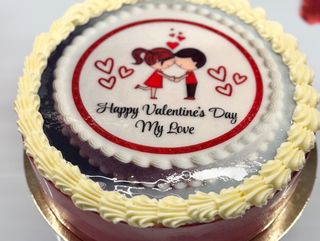 Gateau valentin image 4p vanille