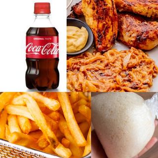 2 Morceaux FBS + Alloco ou Frite+Boisson+ Attiéké 