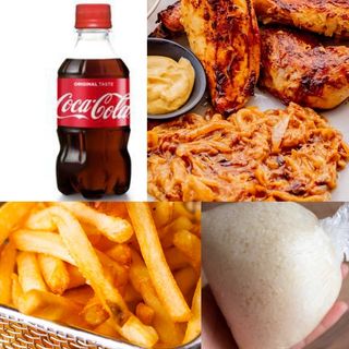 1 Morceau de FBS+Alloco ou Frite+ Boisson+ Attiéké