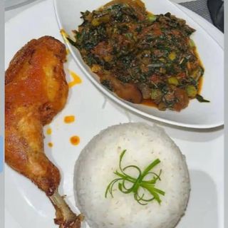 Efo riro soup (vegetable soup)