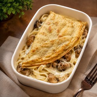Tagliatelles aux rognons à la crème