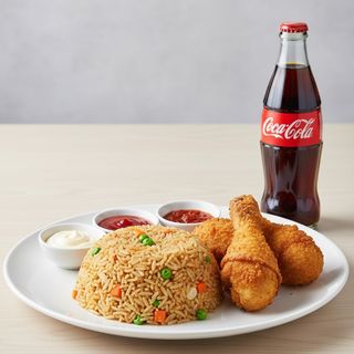 Fried rice au poulet pané