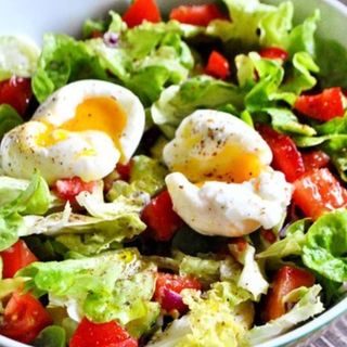 Salade nature et pain