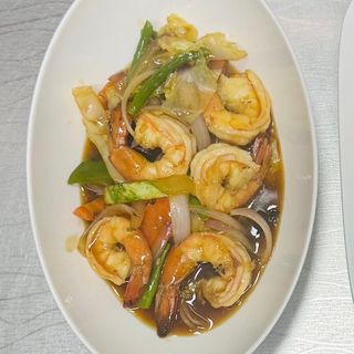 Gambas aux légumes 