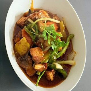 Côte de porc grille à la sauce aigre douce