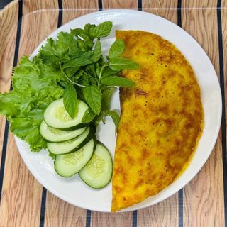 Crêpe vietnamien ( banh xeo ) poulet crevette