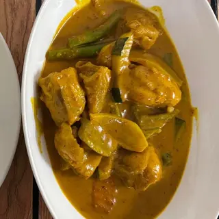 Merou filet curry