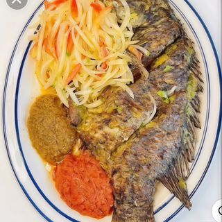 Poisson Carpe Braisé + Accompagnement