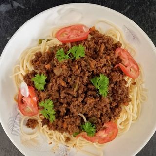 Spaghetti bolognese 1/2 viande