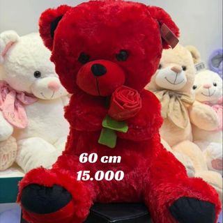Peluche Rouge 60 Cm