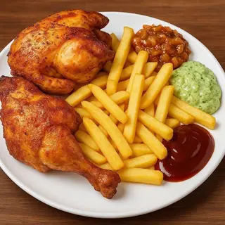 Frites au poulet