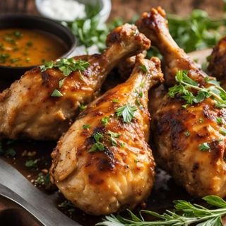 1/4 de Poulet Doré + garniture au choix 