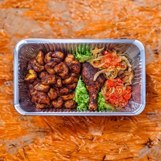 Alloco + 1/4 de poulet frit