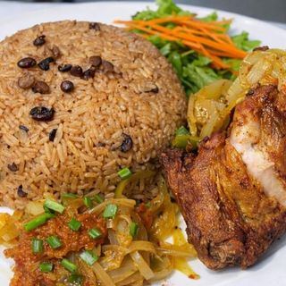 Riz soumara 1/4 de poulet rôti