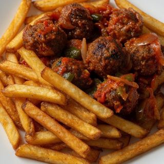 Plat de boulettes de viande